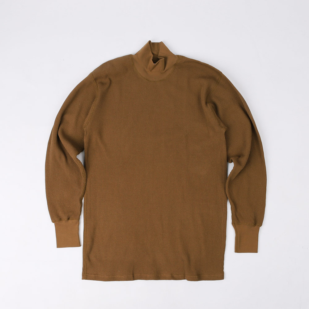 [Power Wear]Long Sleeve T-Shirt&quot;HIGH NECKED THERMAL&quot;(Coyote)