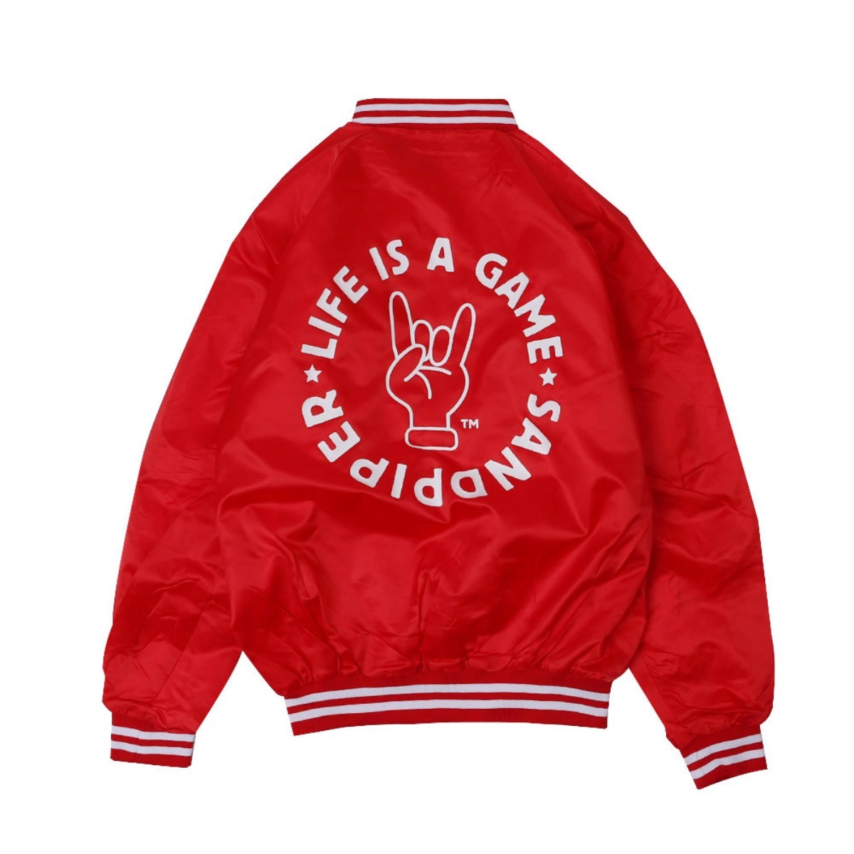 LIFE IS A GAME BASEBALL JACKET (Red CARDINAL ACTIVE WEAR)