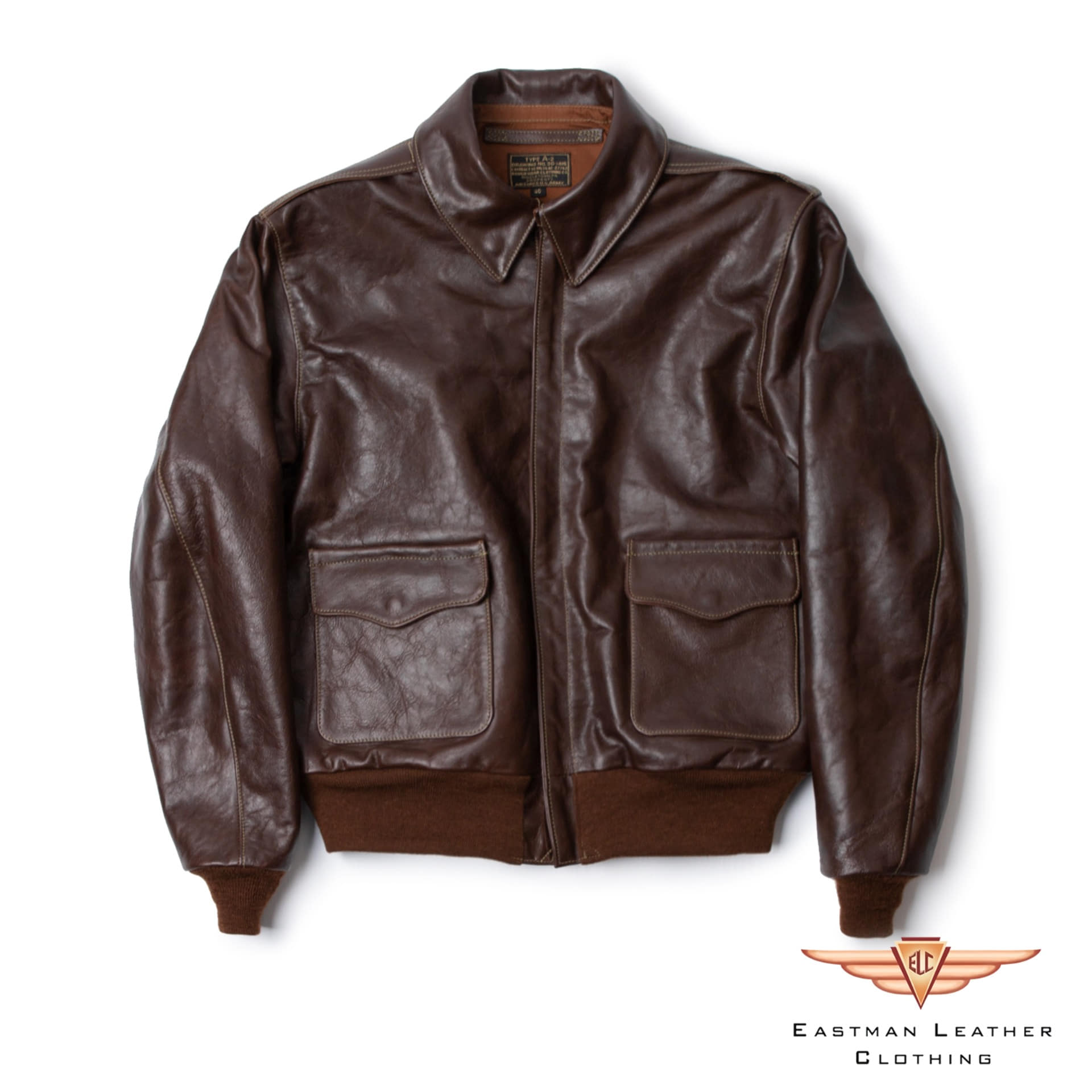 JACKET - Flying Type A-2Rough Wear® Contract 27752(Seal Brown) (RESTOCK) 