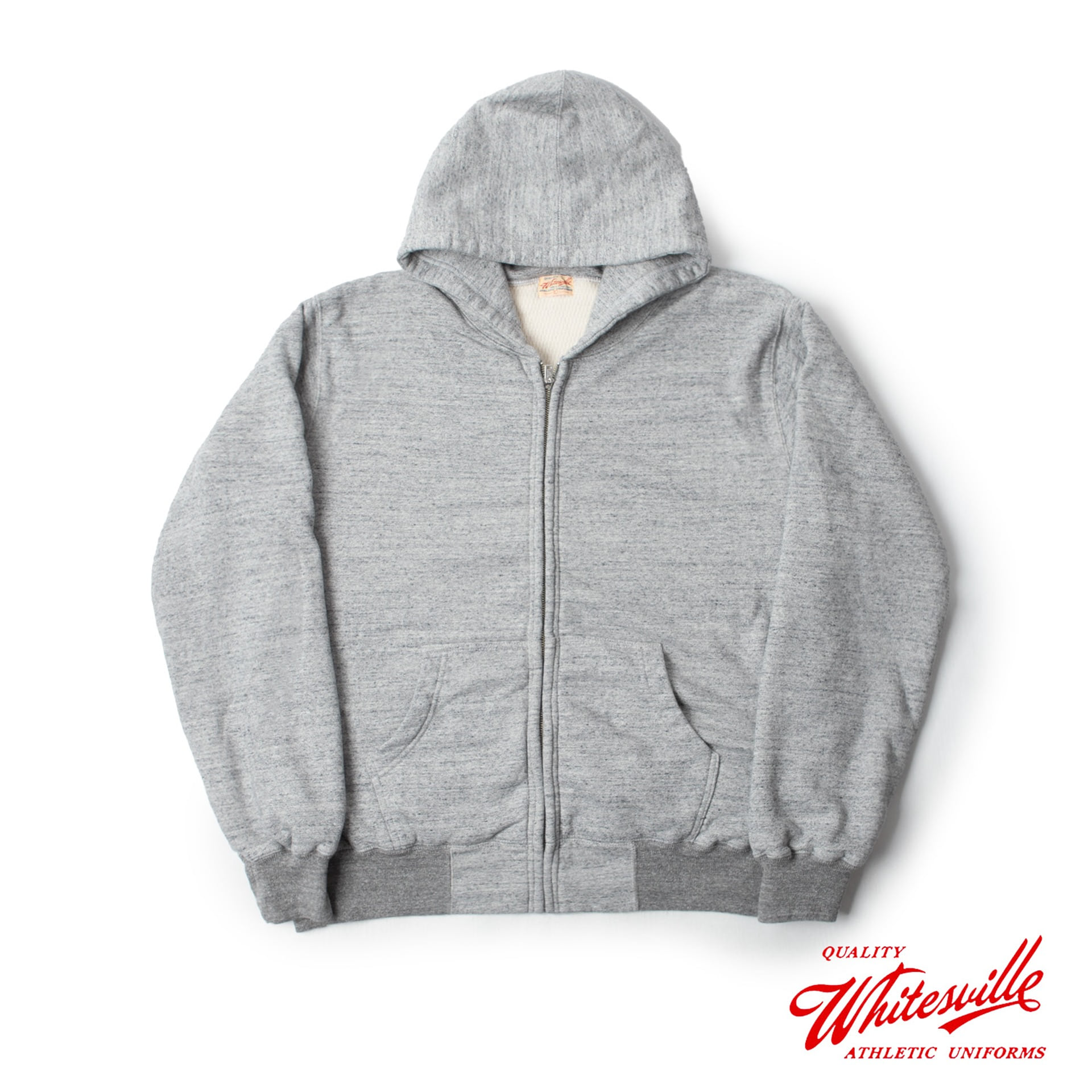 SET-IN ZIP SWEAT PARKA THERMAL LINING (Heather Grey)