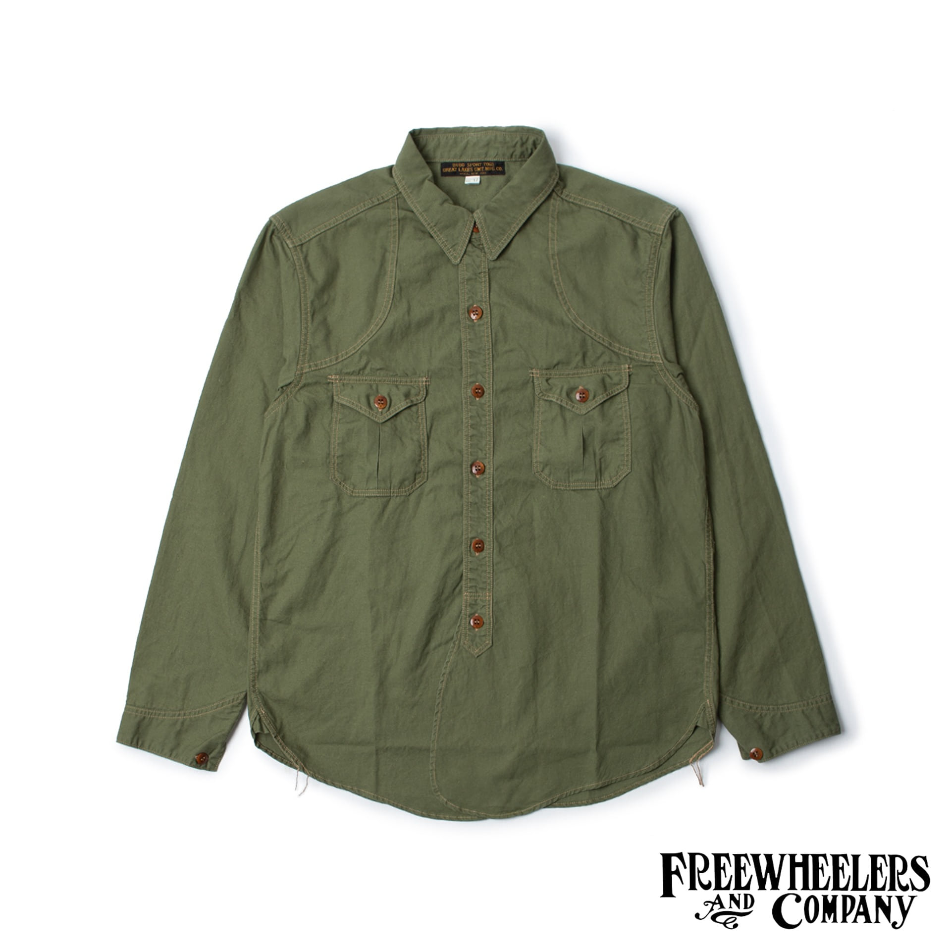[GREAT LAKES GMT. MFG.CO.]OUTDOOR SPORTS SHIRTS&quot;MONTAUK&quot;(Olive)