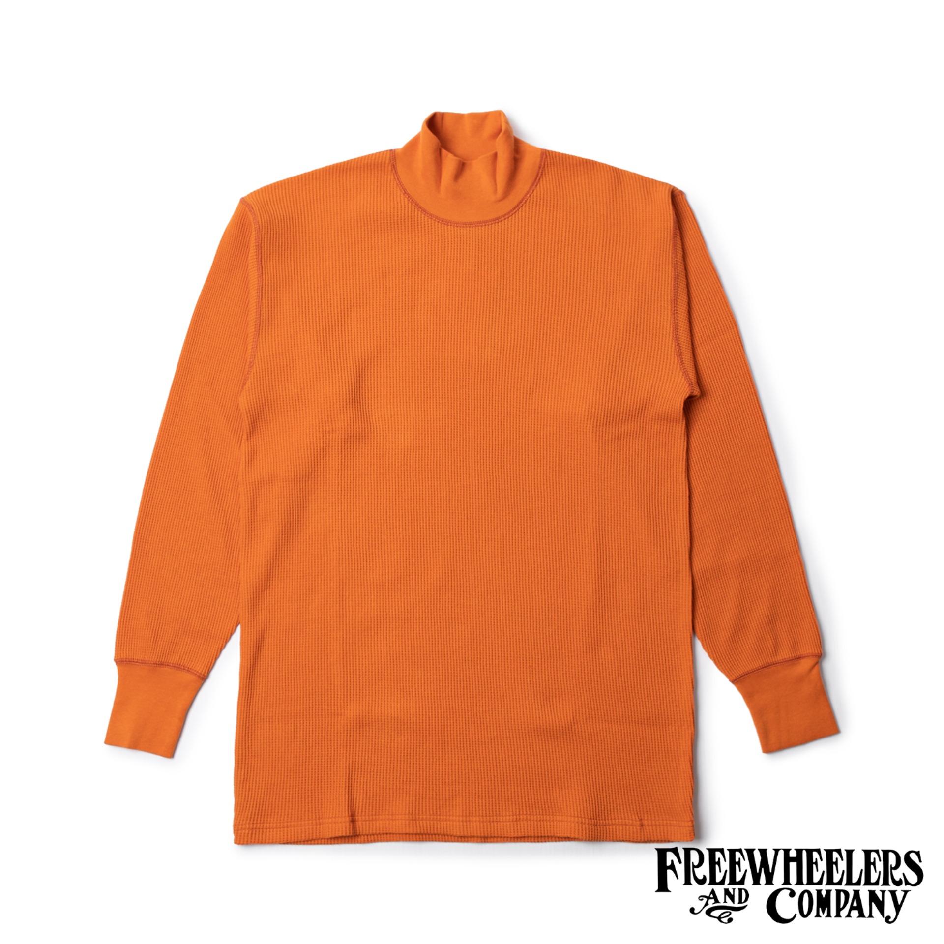 [Power Wear]Long Sleeve T-Shirt&quot;HIGH NECK THERMAL&quot;(Sunrise Orange)