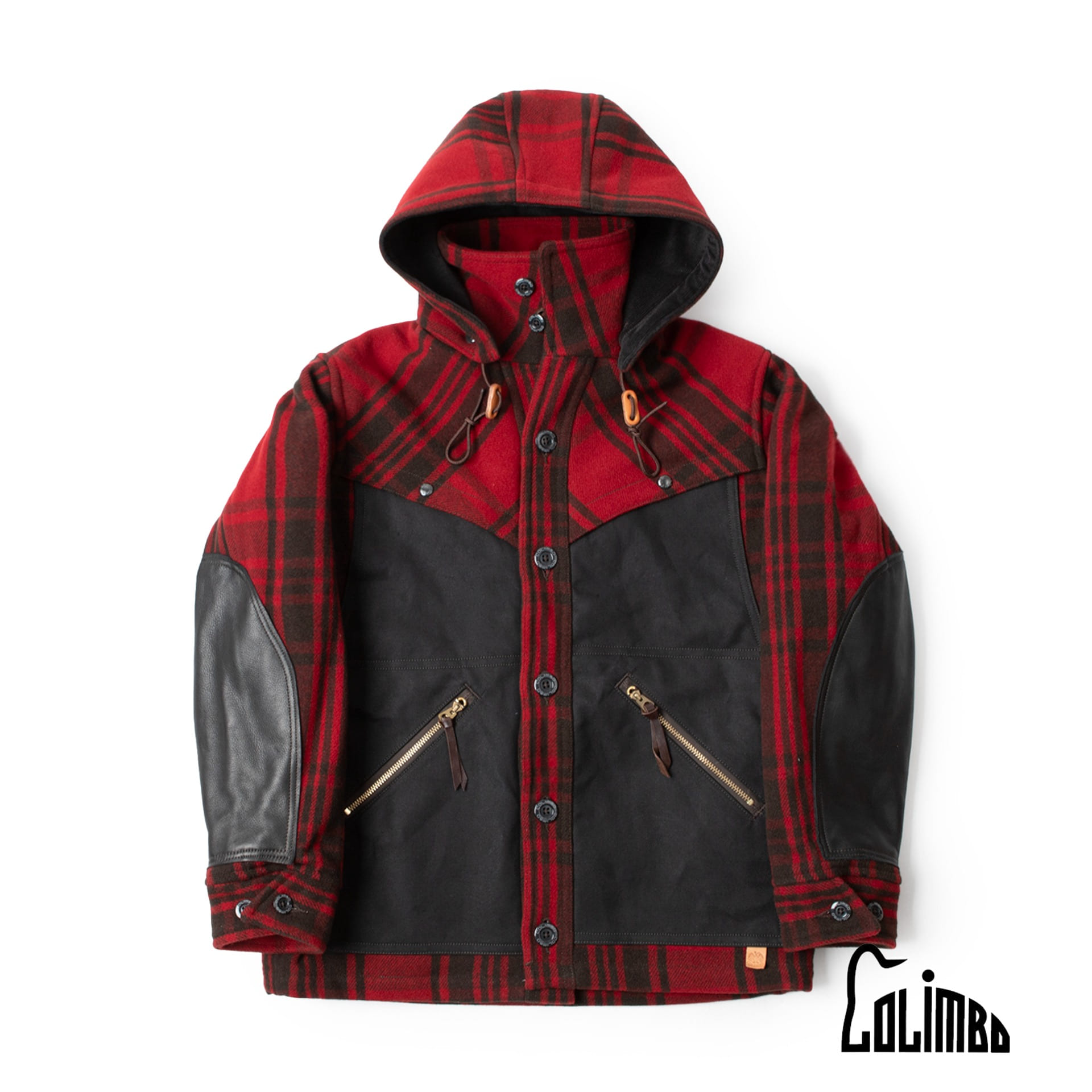 OLD TYPE TIMBER CRUISER GARMENT  FORESTER COAT OMBRE CHECK MELTON  (Red Check)